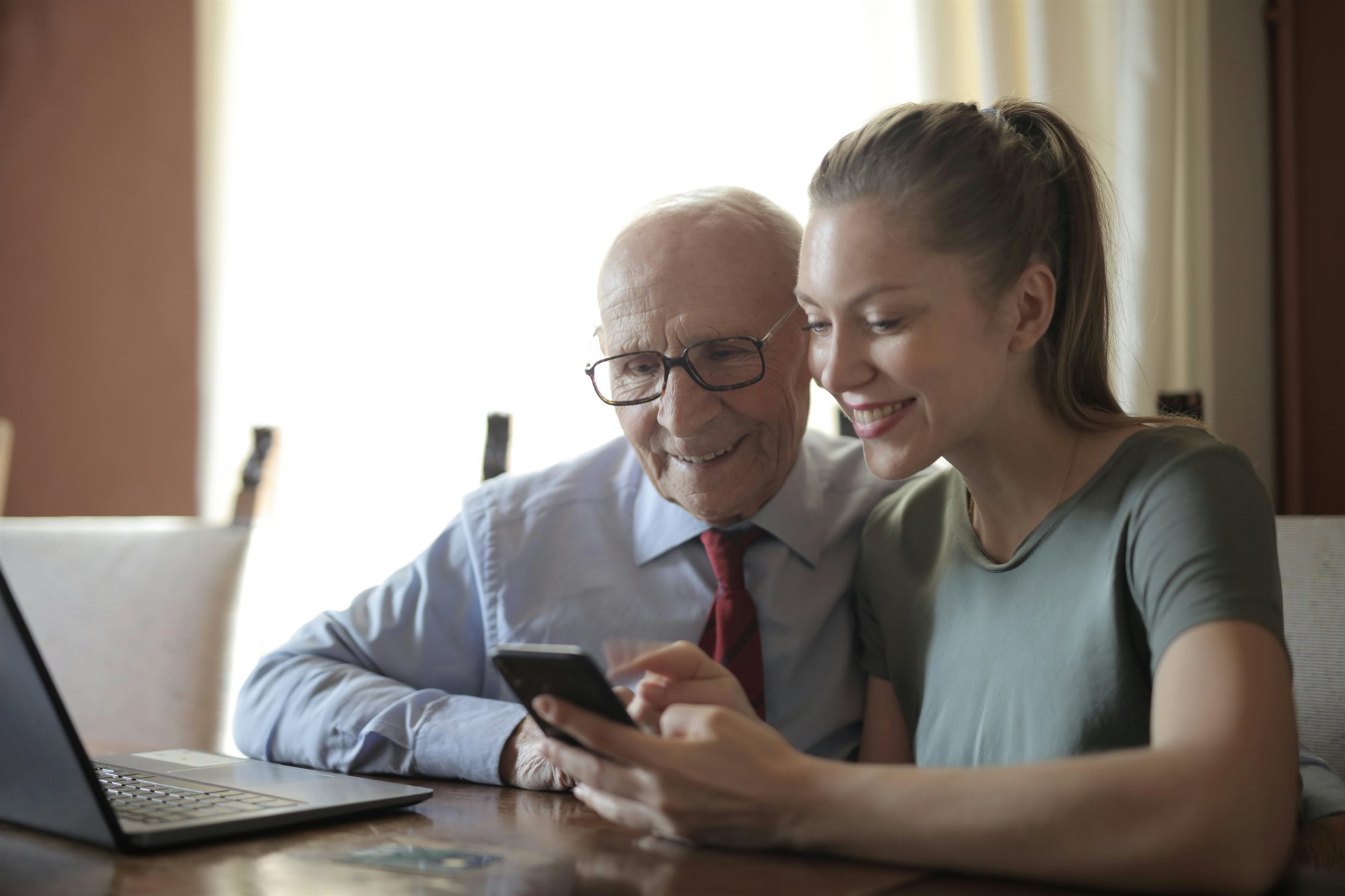 elderly doing survey