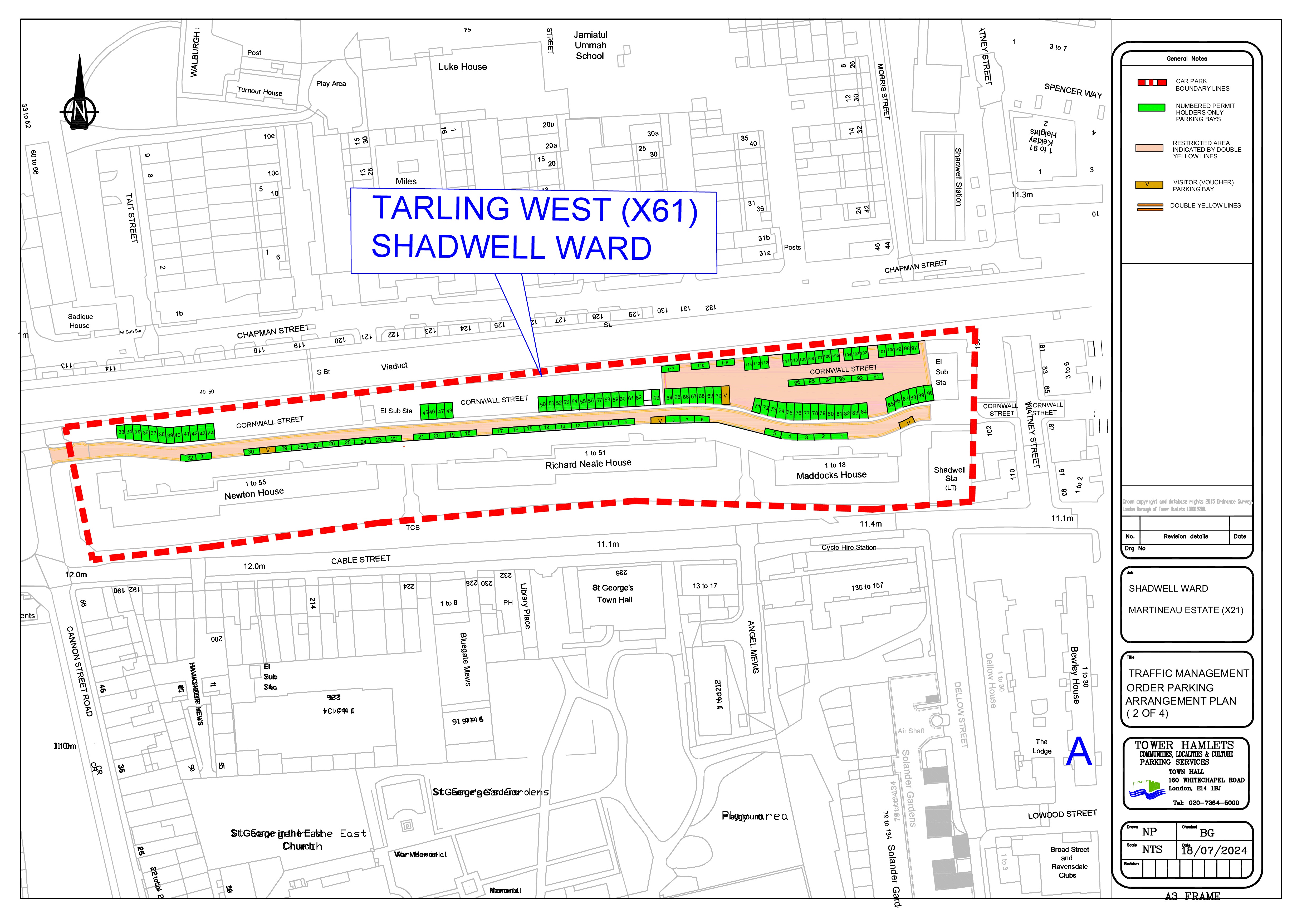 Tarling West Estate Proposed Parking arrangement plans